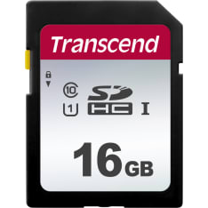 Transcend Silver 300S SDHC UHS-I U1 C10 R95/W10 16GB SD-muistikortti