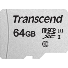 Transcend Silver 300S microSD no adp R95/W45 64GB micro-SD muistikortti