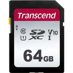 Transcend Silver 300S SDXC UHS-I U1 (V10) R100/W20 64GB SD-muistikortti
