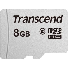 Transcend Silver 300S microSD UHS-I U3 (V30) R95/W45 8GB micro-SD muistikortti