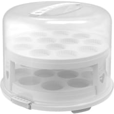 Rotho Fresh XL 26 cm white cake dome with tray
