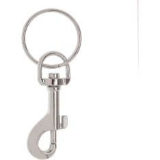 Key ring with 1 carabiner 30mm