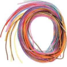Colour Strips Glitter 20pc 100cm, 10 assorted colours