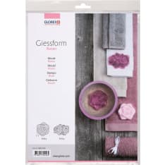 Glorex 3 pcs roses soap mold