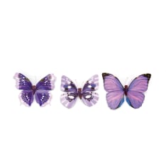 Glorex 8cm violetti perhonen