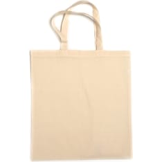 Cotton bag nature 38x42cm with bar code