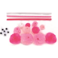 Glorex Basic pinkki askartelusetti