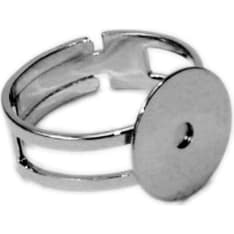 Ring open silver colour