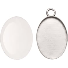 Glorex ovaali cabochon-riipus