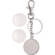 Glorex round cabochon key ring