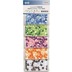 Glass beads kit white/yellow assorted