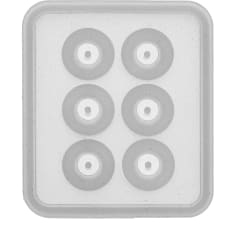 Silicone mould 6x7cm Ball 12mm 6 pcs