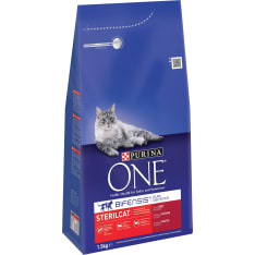 Purina One Sterilicat nauta & vehnä 1,5 kg täysravinto