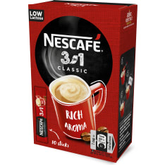 Nescafé 3in1 Classic 10 kpl/165g pikakahvi annospussi