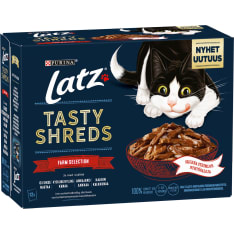 LATZ 12 x 80 g Tasty Shreds Farm Selection