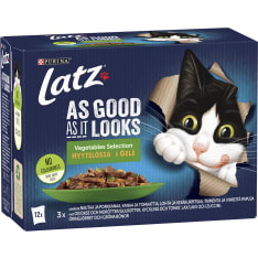 Latz Agail mixed 12 x 85 g assortment with vegetables in jelly wet cat food