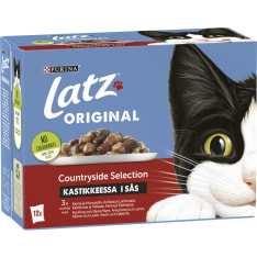 Latz Original 12 x 85 g Countryside lajitelma kastikkeessa kissan märkäruoka