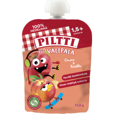 Piltti Iso välipala Omena-persikka 2+v 150g annospussi