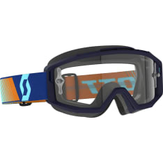 Scott Goggle Split OTG royal blue/orange clear works