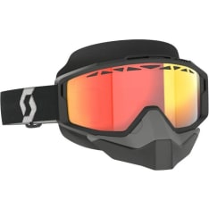 Scott Split OTG Snow Cross LS black/white / light sensitive red chrome sunglasses