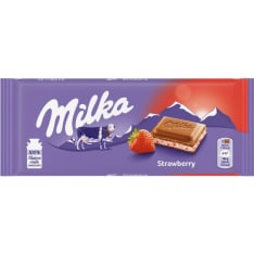 Milka Strawberry 100 g suklaalevy