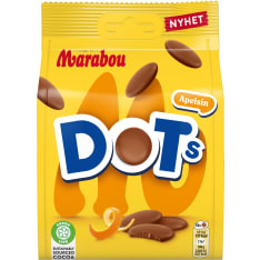 Marabou Dots Orange 120 g karkkipussi