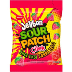 Jelibon Sour Patch Cilek Strawberry 80 g karkkipussi