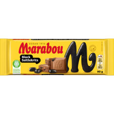 Marabou Black saltlakrits 90g tablet
