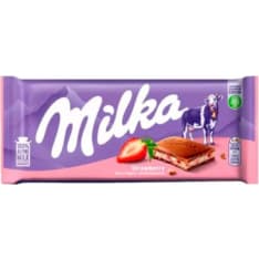 Milka Strawberry 100 g suklaalevy