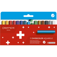 Caran d’Ache Swisscolor 15 kpl akvarelliliitu