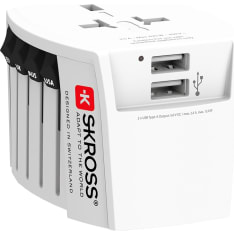 Skross SKR1302960 MUV USB (2xA) 2-pin travel adapter