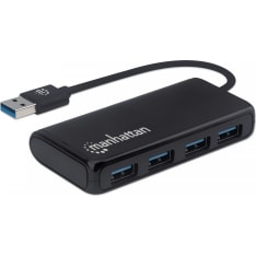 Manhattan 4xUSB-A hubi USB-A kaapelilla