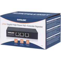 Intellinet Gigabit High-Power PoE+ Extender Repeater kahdelle PoE-laitteelle