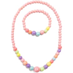 Great Pretenders Pearly Pastel Necklace and Bracelet korusetti