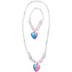 Great Pretenders Galaxy Heart Necklace and Bracelet  korusetti