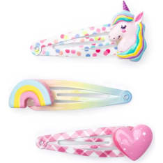 Great Pretenders Unicorn Cutie Hiuspinnit 3kpl