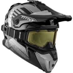 CKX Titan Avid gray motocross helmet + goggles
