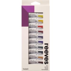 Reeves 12x10ml oil paint assortment