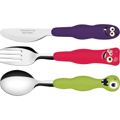 Tramontina Monsters 3 piece cutlery set