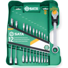 Sata 8-19mm 12-osainen tuplaräikkälenkkiavainsarja