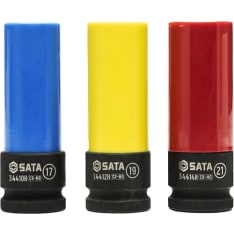Sata 3-osainen 1/2" 17-21mm voimahylsy