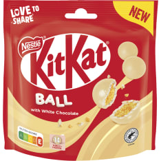 KitKat Ball Valkosuklaa 140 g karkkipussi