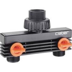 Claber 3/4" 20-27mm for drip irrigation two-line tap connector