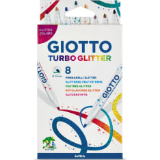Giotto Turbo Glitter Pen set of 8