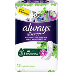 Always Discreet Normal Pads 12 kpl inkontinenssiside