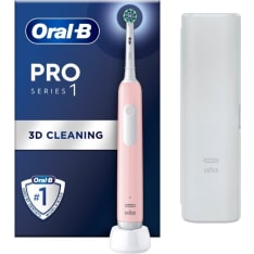 Oral-B PRO1 matkakotelo + pinkki sähköhammasharja
