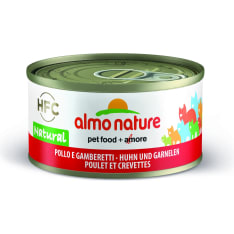 Almo Nature 70 g kana ja katkarapu kissanruoka