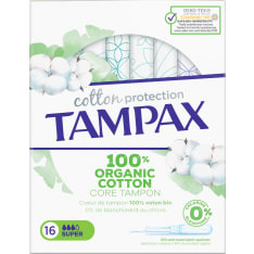 Tampax Organic cotton super 16 kpl tamponi
