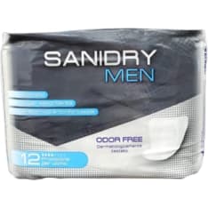 Sanidry Men 12 kpl inkontinenssisuoja