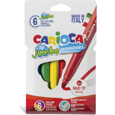Carioca Jumbo felt tip pens 6pcs